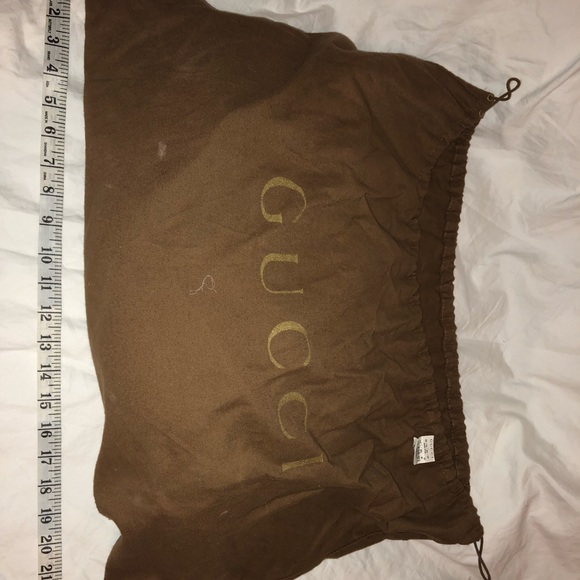 GUCCI Monogram Medium Abbey Shoulder Bag Brown - Picture 6 of 12